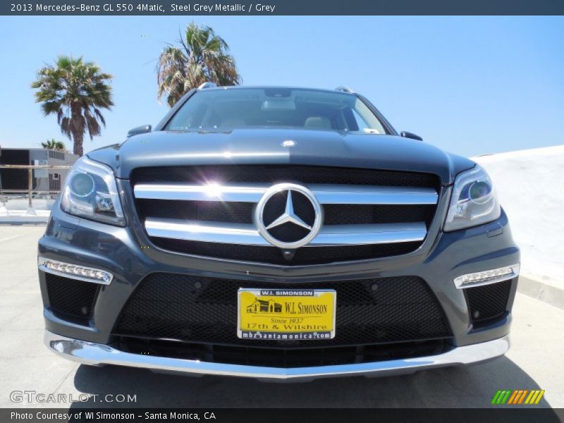 Steel Grey Metallic / Grey 2013 Mercedes-Benz GL 550 4Matic