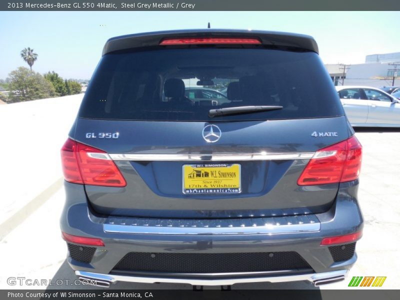 Steel Grey Metallic / Grey 2013 Mercedes-Benz GL 550 4Matic