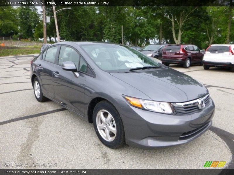 Polished Metal Metallic / Gray 2012 Honda Civic NGV Sedan