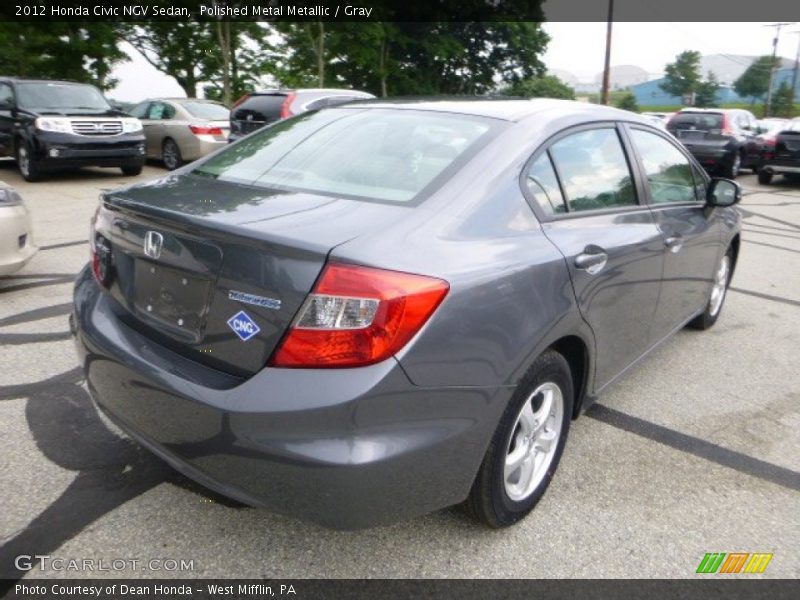 Polished Metal Metallic / Gray 2012 Honda Civic NGV Sedan