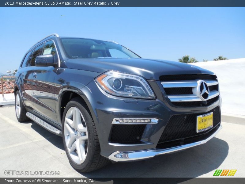 Steel Grey Metallic / Grey 2013 Mercedes-Benz GL 550 4Matic