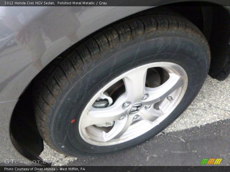 Polished Metal Metallic / Gray 2012 Honda Civic NGV Sedan