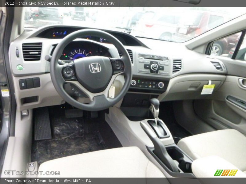 Polished Metal Metallic / Gray 2012 Honda Civic NGV Sedan
