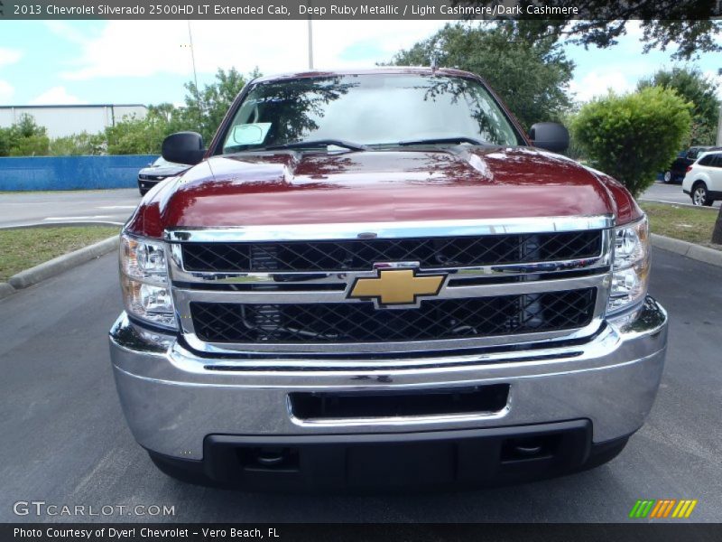 Deep Ruby Metallic / Light Cashmere/Dark Cashmere 2013 Chevrolet Silverado 2500HD LT Extended Cab