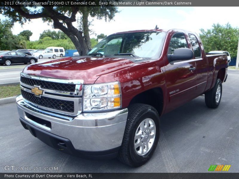 Deep Ruby Metallic / Light Cashmere/Dark Cashmere 2013 Chevrolet Silverado 2500HD LT Extended Cab