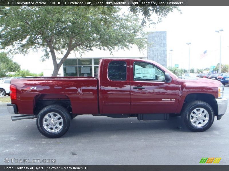 Deep Ruby Metallic / Light Cashmere/Dark Cashmere 2013 Chevrolet Silverado 2500HD LT Extended Cab