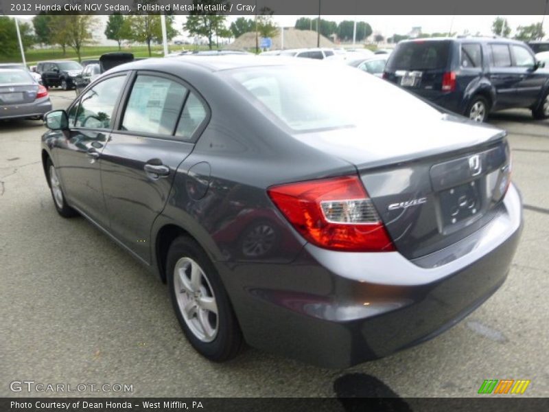 Polished Metal Metallic / Gray 2012 Honda Civic NGV Sedan