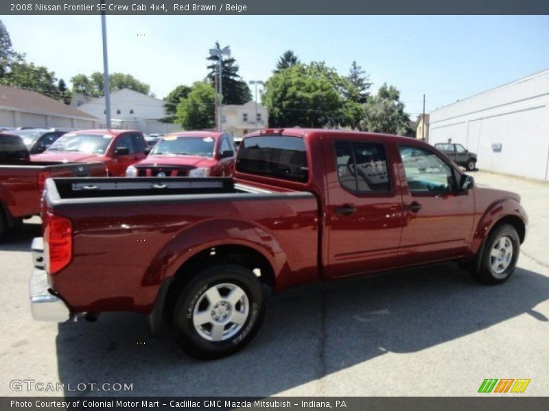 Red Brawn / Beige 2008 Nissan Frontier SE Crew Cab 4x4