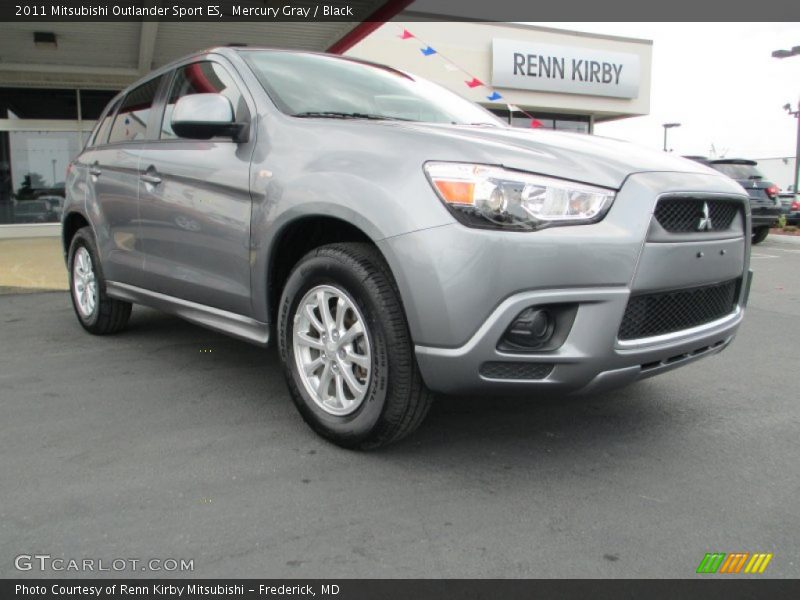 Mercury Gray / Black 2011 Mitsubishi Outlander Sport ES