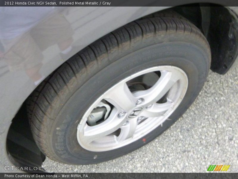 Polished Metal Metallic / Gray 2012 Honda Civic NGV Sedan