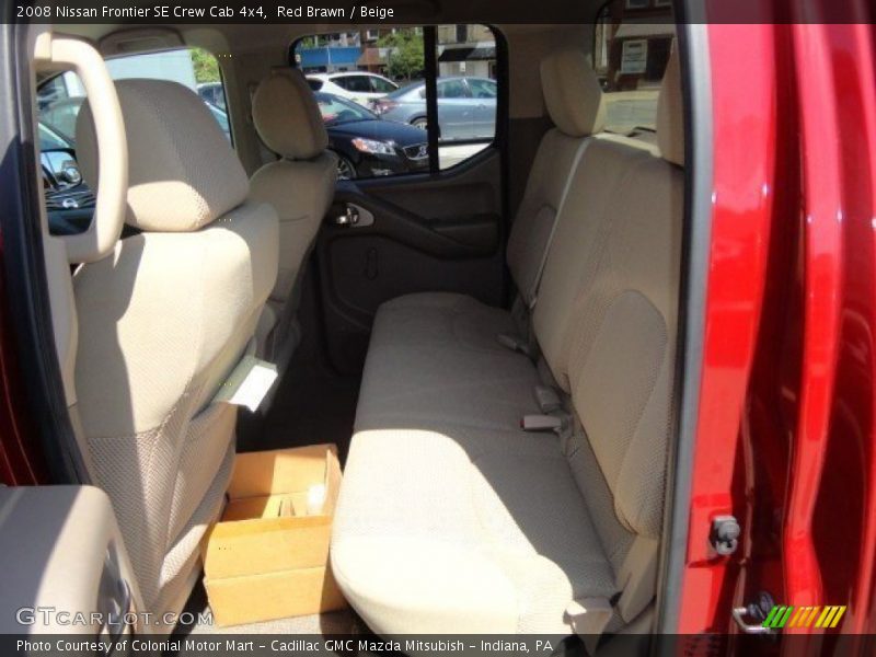 Red Brawn / Beige 2008 Nissan Frontier SE Crew Cab 4x4