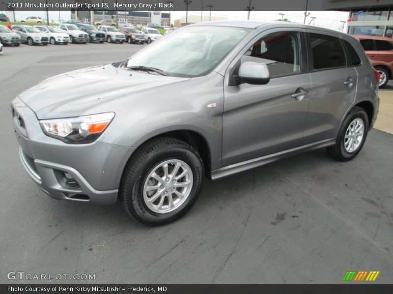 Mercury Gray / Black 2011 Mitsubishi Outlander Sport ES