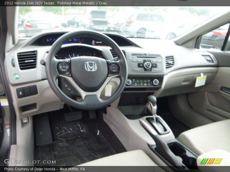 Gray Interior - 2012 Civic NGV Sedan 