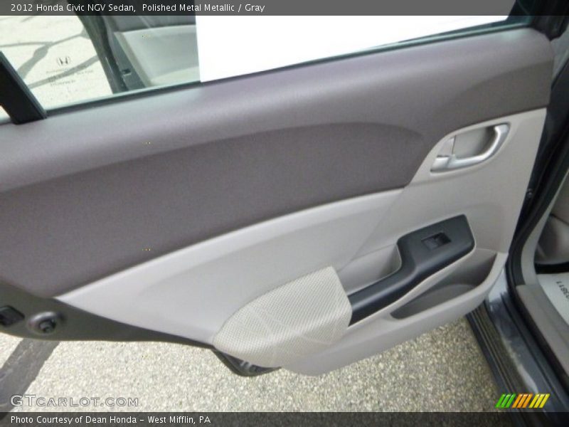 Polished Metal Metallic / Gray 2012 Honda Civic NGV Sedan