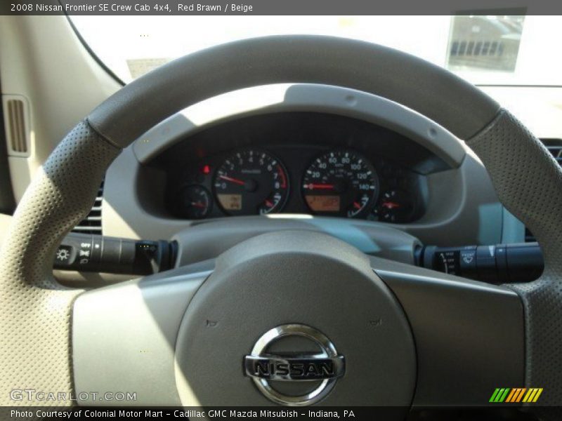 Red Brawn / Beige 2008 Nissan Frontier SE Crew Cab 4x4