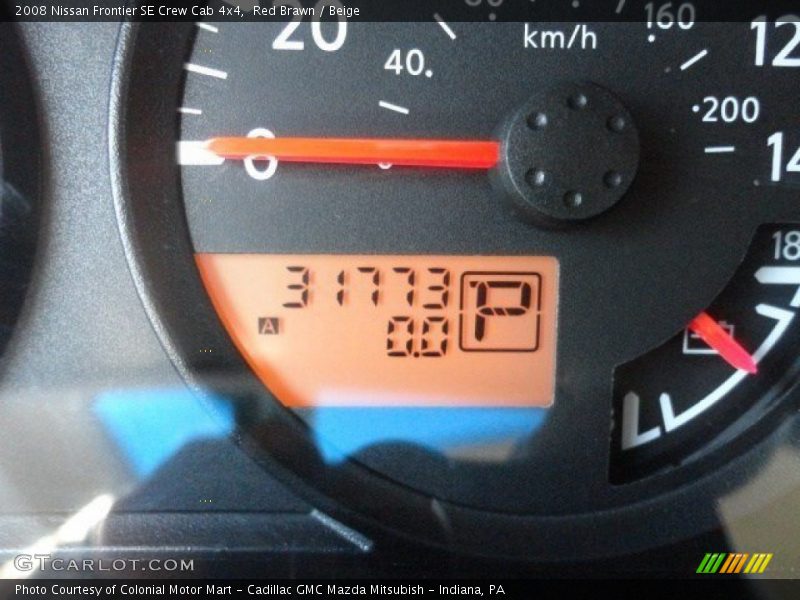 Red Brawn / Beige 2008 Nissan Frontier SE Crew Cab 4x4