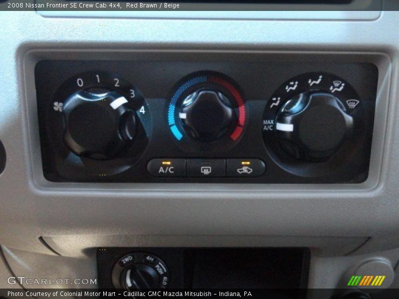 Red Brawn / Beige 2008 Nissan Frontier SE Crew Cab 4x4
