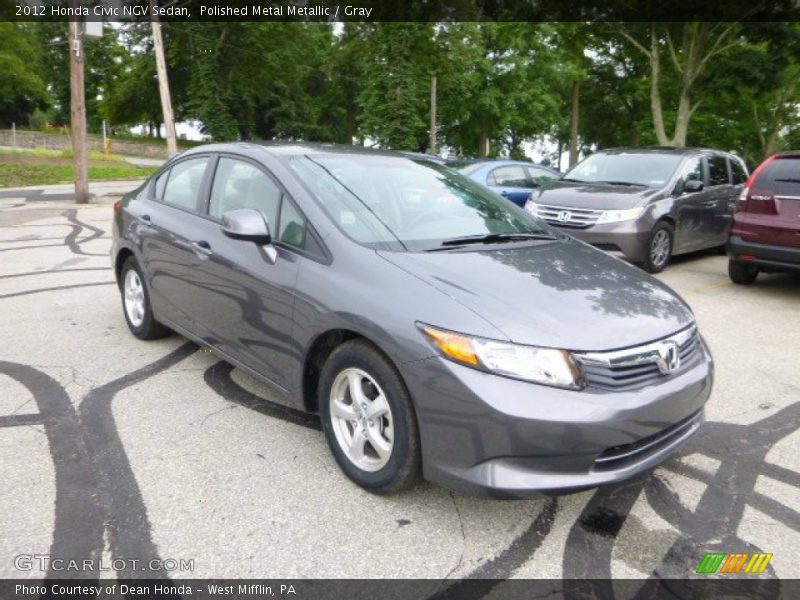 Polished Metal Metallic / Gray 2012 Honda Civic NGV Sedan