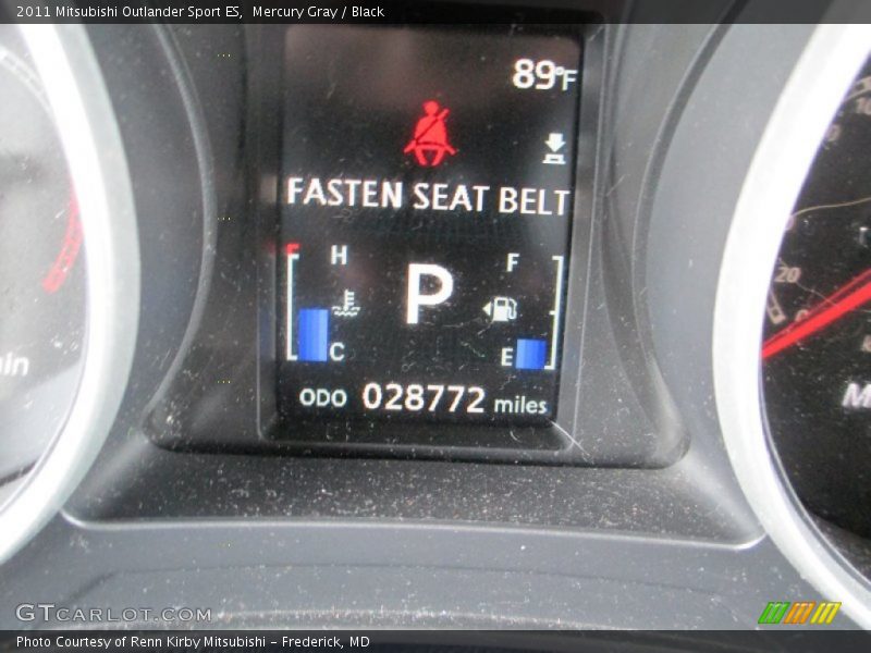 Mercury Gray / Black 2011 Mitsubishi Outlander Sport ES