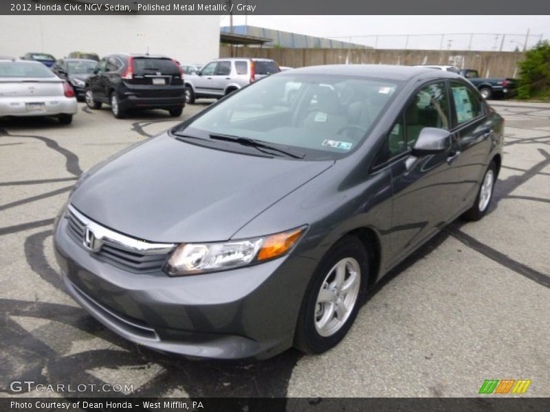 Polished Metal Metallic / Gray 2012 Honda Civic NGV Sedan