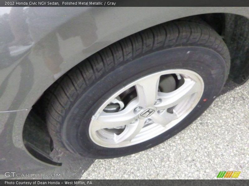 Polished Metal Metallic / Gray 2012 Honda Civic NGV Sedan