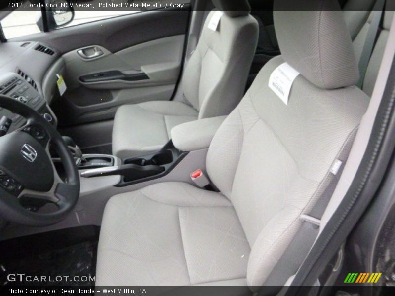 Polished Metal Metallic / Gray 2012 Honda Civic NGV Sedan