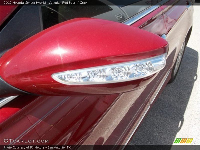 Venetian Red Pearl / Gray 2012 Hyundai Sonata Hybrid