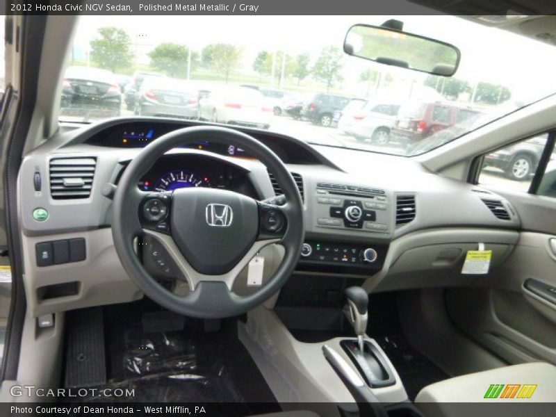 Polished Metal Metallic / Gray 2012 Honda Civic NGV Sedan