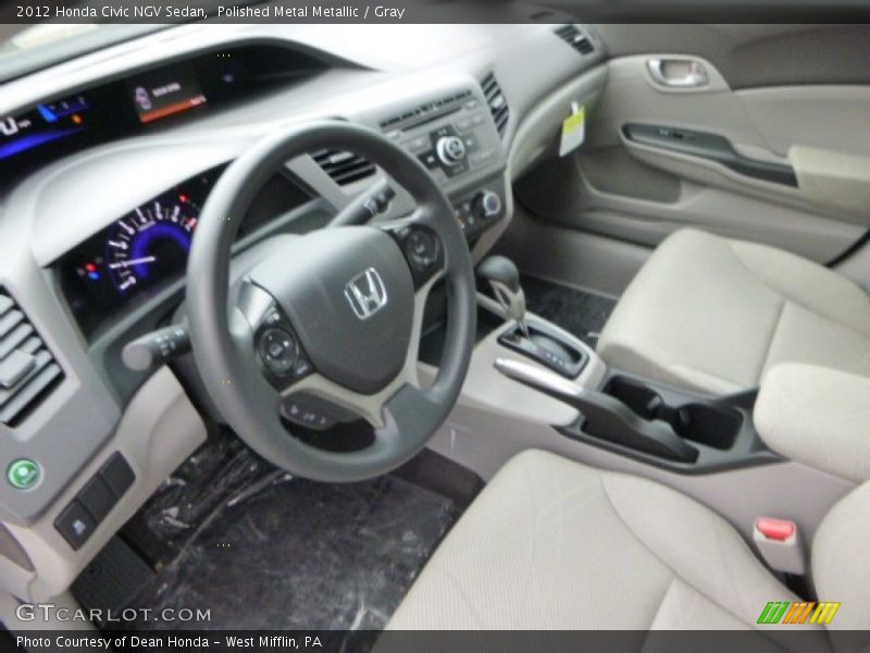 Polished Metal Metallic / Gray 2012 Honda Civic NGV Sedan