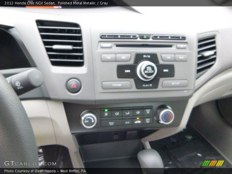Polished Metal Metallic / Gray 2012 Honda Civic NGV Sedan