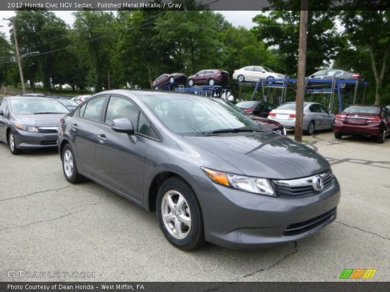 Polished Metal Metallic / Gray 2012 Honda Civic NGV Sedan