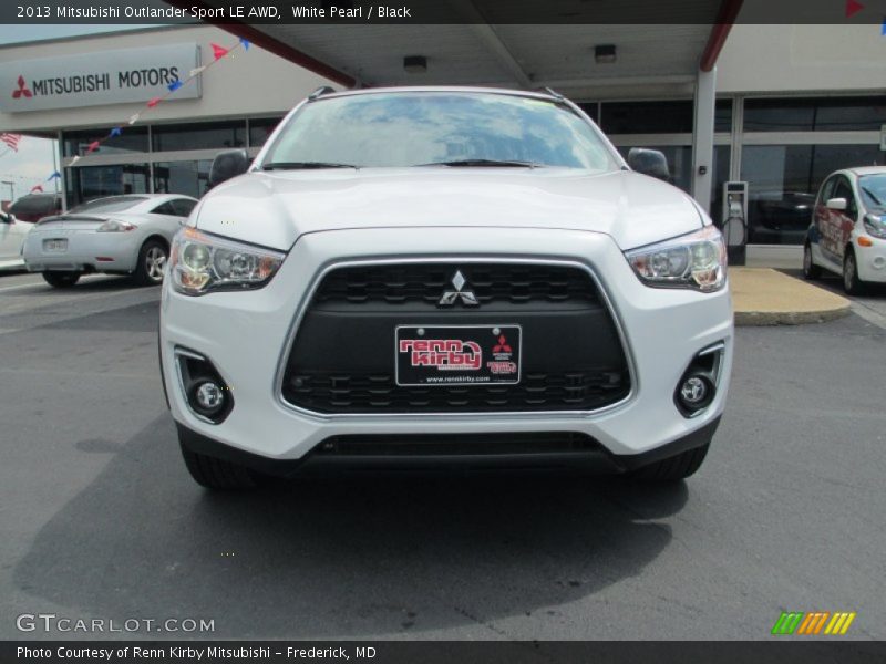 White Pearl / Black 2013 Mitsubishi Outlander Sport LE AWD