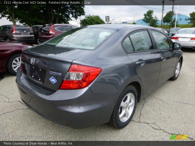 Polished Metal Metallic / Gray 2012 Honda Civic NGV Sedan