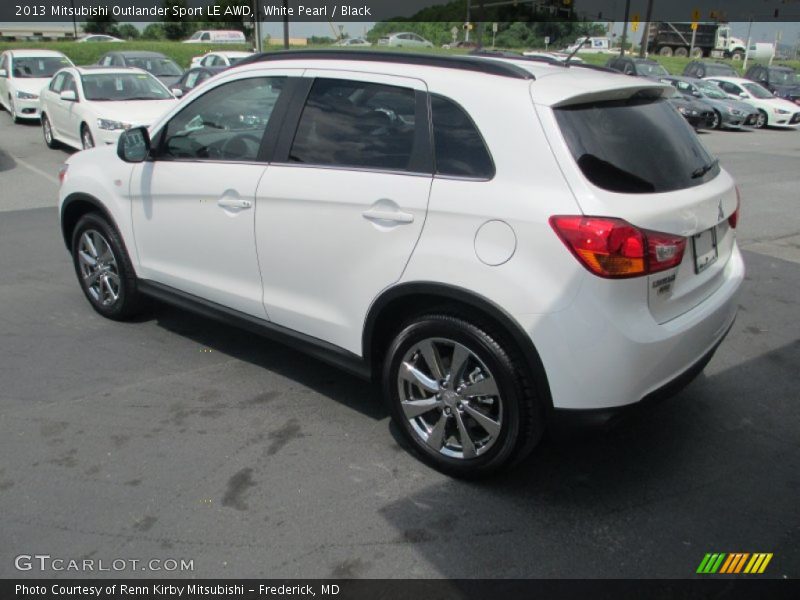 White Pearl / Black 2013 Mitsubishi Outlander Sport LE AWD