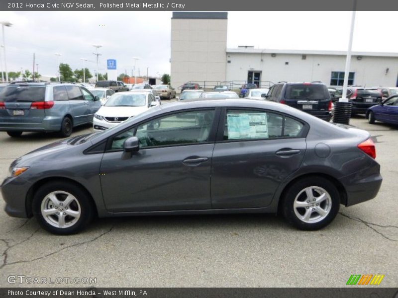 Polished Metal Metallic / Gray 2012 Honda Civic NGV Sedan
