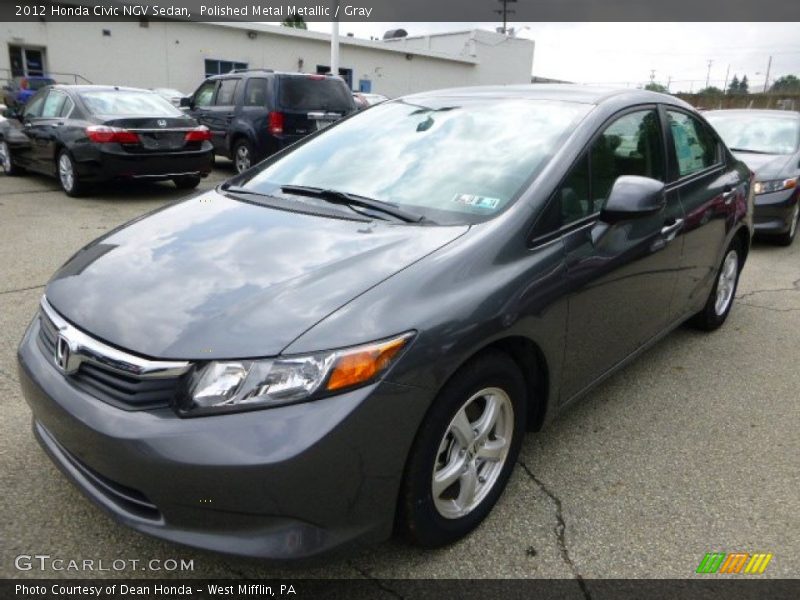 Polished Metal Metallic / Gray 2012 Honda Civic NGV Sedan
