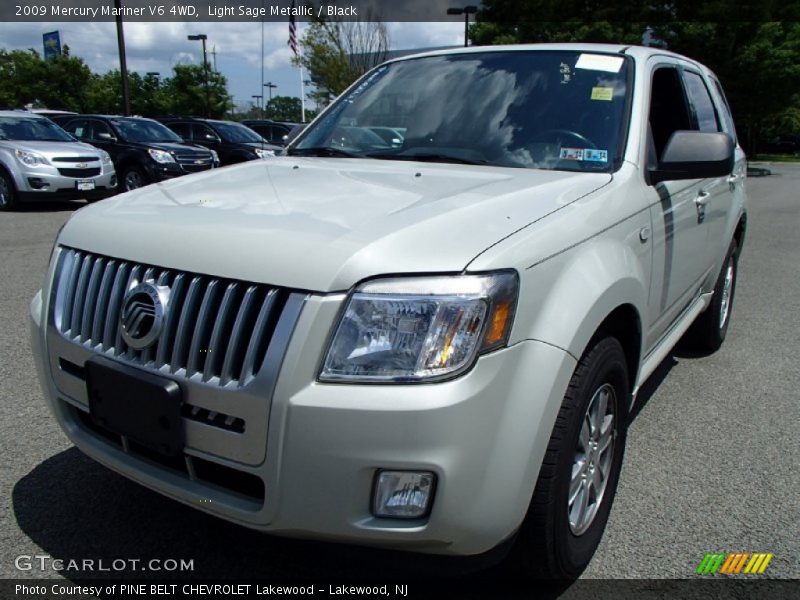 Light Sage Metallic / Black 2009 Mercury Mariner V6 4WD
