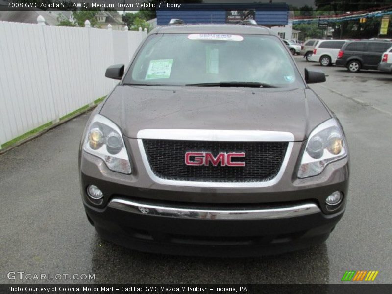 Medium Brown Metallic / Ebony 2008 GMC Acadia SLE AWD