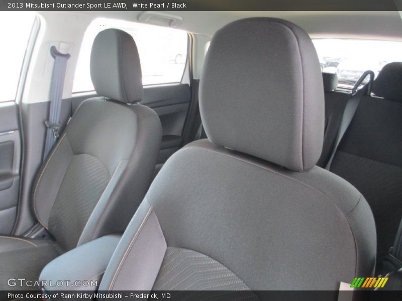 White Pearl / Black 2013 Mitsubishi Outlander Sport LE AWD