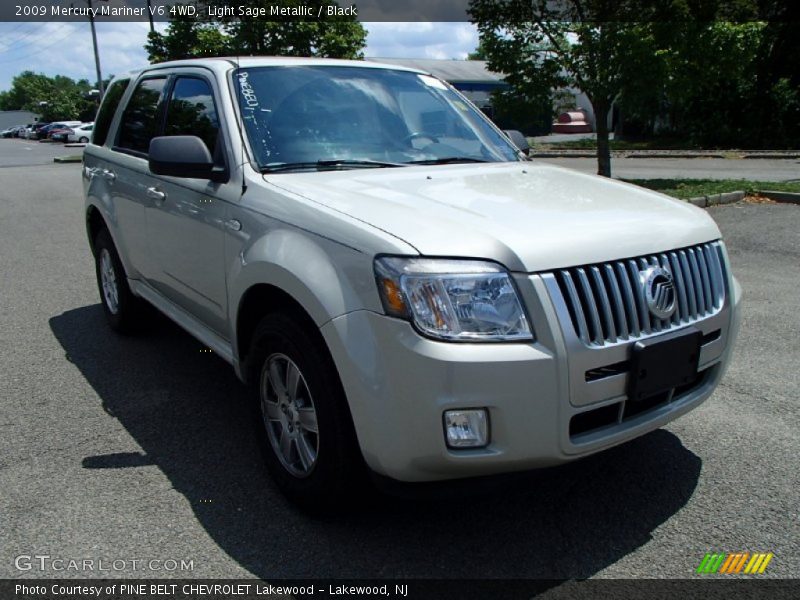 Light Sage Metallic / Black 2009 Mercury Mariner V6 4WD