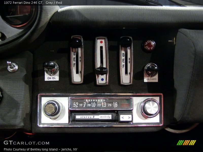 Controls of 1972 Dino 246 GT