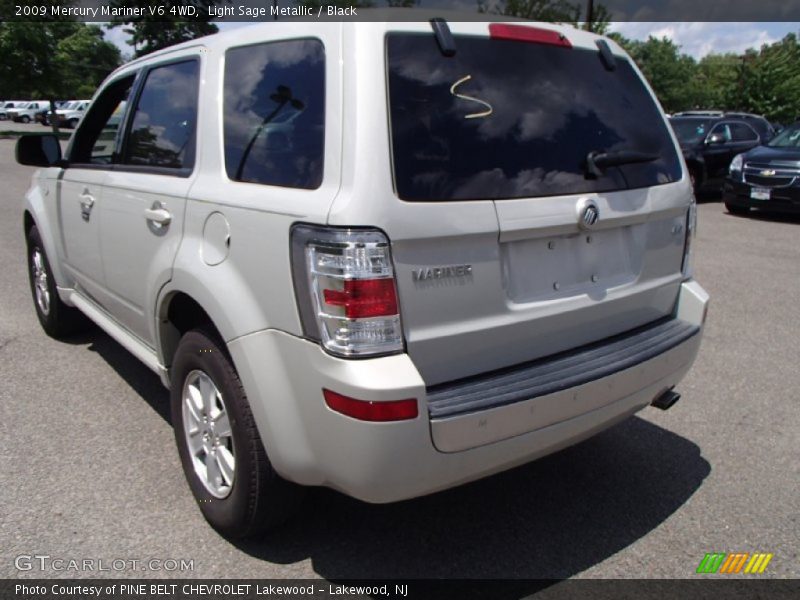 Light Sage Metallic / Black 2009 Mercury Mariner V6 4WD