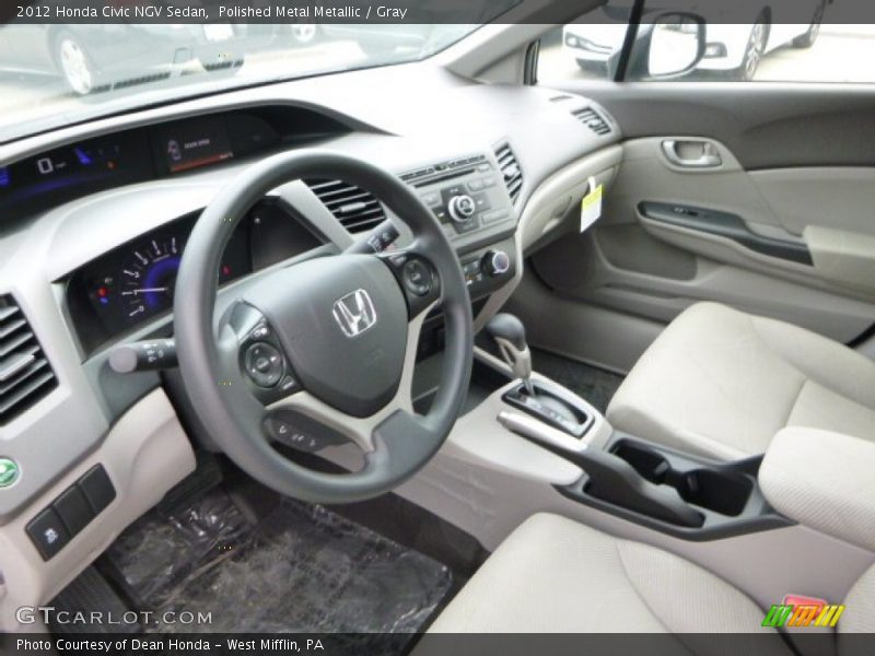 Polished Metal Metallic / Gray 2012 Honda Civic NGV Sedan