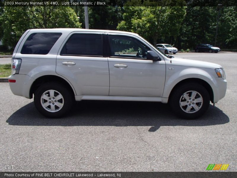 Light Sage Metallic / Black 2009 Mercury Mariner V6 4WD