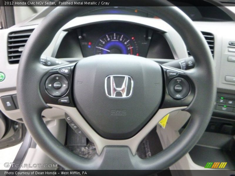 Polished Metal Metallic / Gray 2012 Honda Civic NGV Sedan