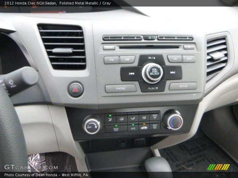 Polished Metal Metallic / Gray 2012 Honda Civic NGV Sedan