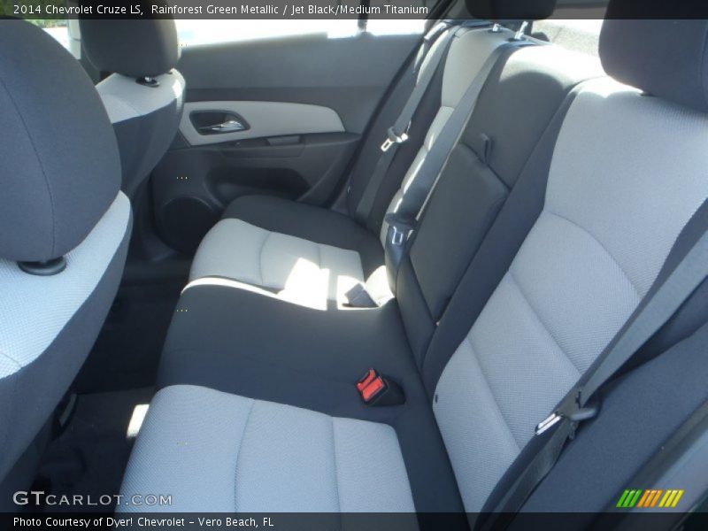 Rainforest Green Metallic / Jet Black/Medium Titanium 2014 Chevrolet Cruze LS