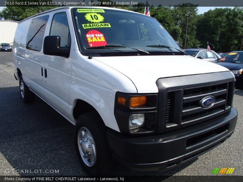 Oxford White / Medium Flint 2010 Ford E Series Van E150 XL Commericial
