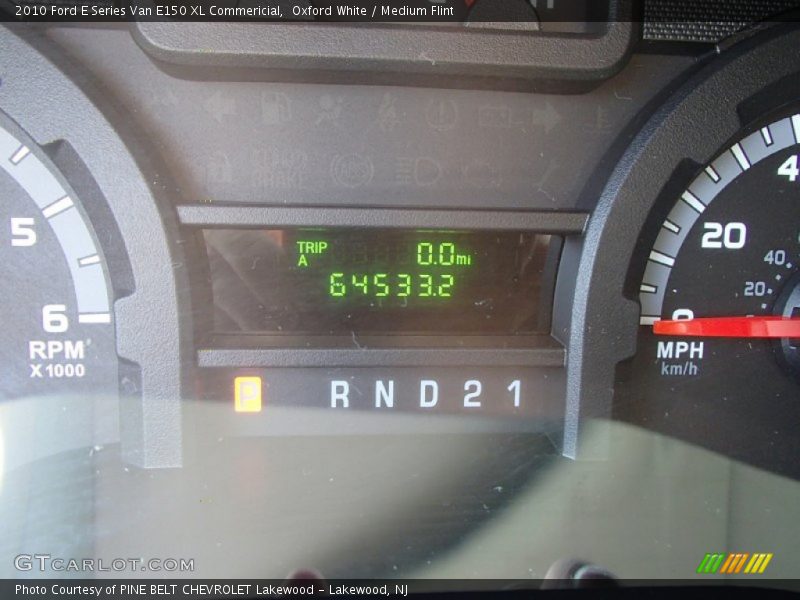 Oxford White / Medium Flint 2010 Ford E Series Van E150 XL Commericial