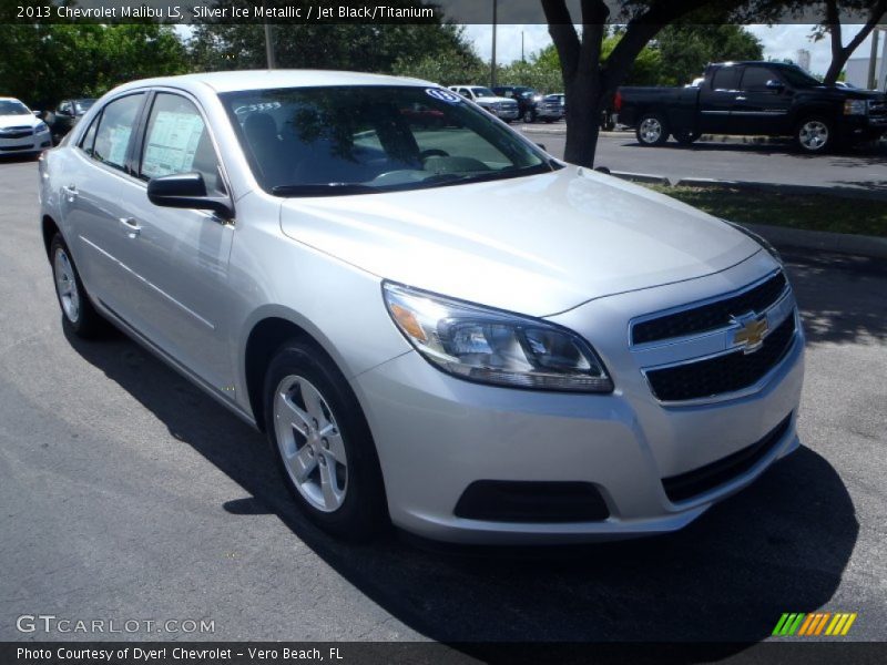 Silver Ice Metallic / Jet Black/Titanium 2013 Chevrolet Malibu LS